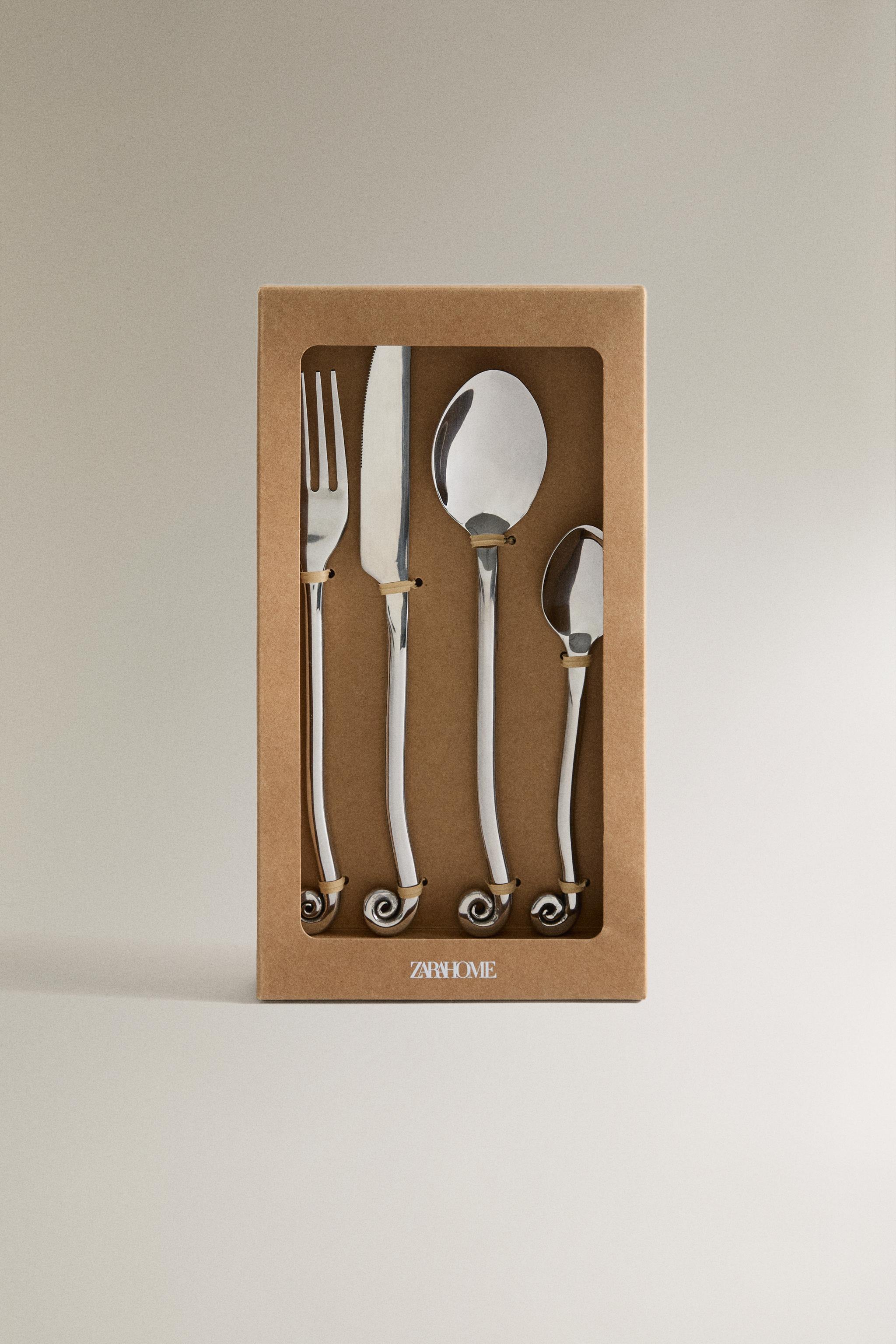 SPIRAL FLATWARE SET (SET OF 4)
